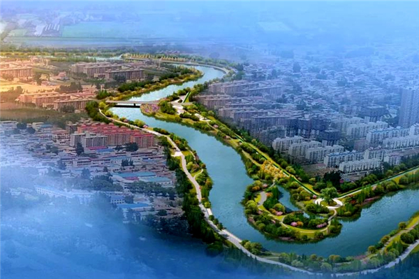 鹿城区戍浦江幸福河湖工程效果图 图源：温州发布