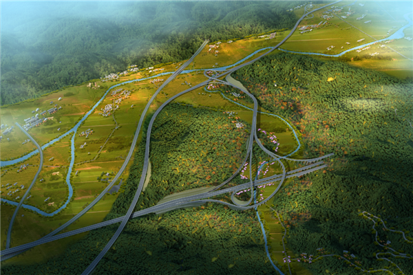 苍南至泰顺高速公路效果图 图源：温州发布